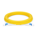 10m (33ft) Fiber Patch Cable, 2 Fibers, LC UPC Duplex to LC UPC Duplex Flat Clip Uniboot, Single Mode (OS2), LSZH, 2.0mm,Yellow