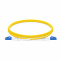 3m (10ft) Fiber Patch Cable, 2 Fibers, LC UPC Duplex to LC UPC Duplex, Single Mode (OS2), Plenum (OFNP), 1.6mm, Tight-Buffered, Yellow