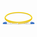 2m (7ft) Fiber Patch Cable, 2 Fibers, LC UPC Duplex to LC UPC Duplex, Single Mode (OS2), Plenum (OFNP), 1.6mm, Tight-Buffered, Yellow