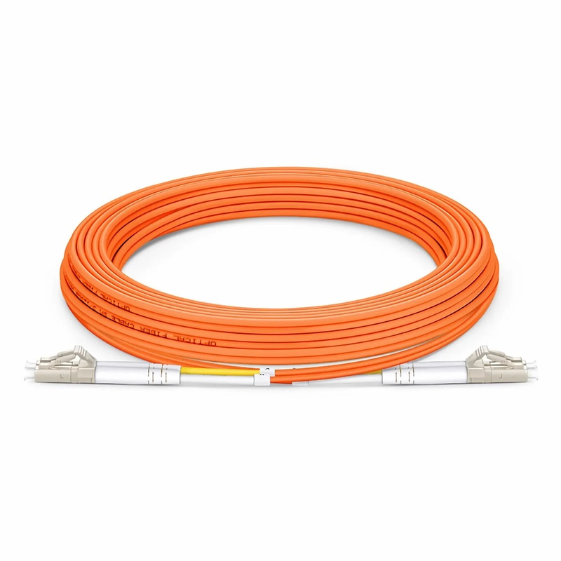 5m (16ft) Fiber Patch Cable, 2 Fibers, LC UPC Duplex to LC UPC Duplex, Multimode (OM2), Riser (OFNR), 2.0mm, Tight-Buffered, Orange