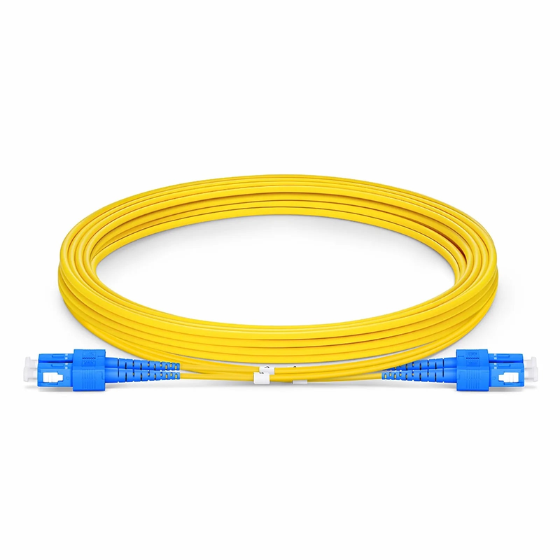3m (10ft) Fiber Patch Cable, 2 Fibers, SC UPC Duplex to SC UPC Duplex, Single Mode (OS2), LSZH, 2.0mm, Tight-Buffered, Yellow