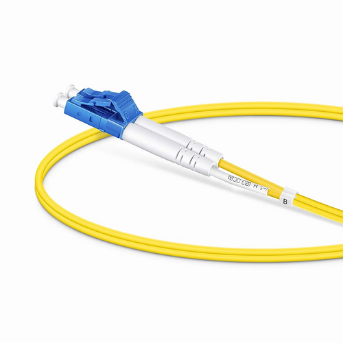 0.5m (1.6ft) Fiber Patch Cable, 2 Fibers, LC UPC Duplex to LC UPC Duplex, Single Mode (OS2), LSZH, 2.0mm, Tight-Buffered, Yellow