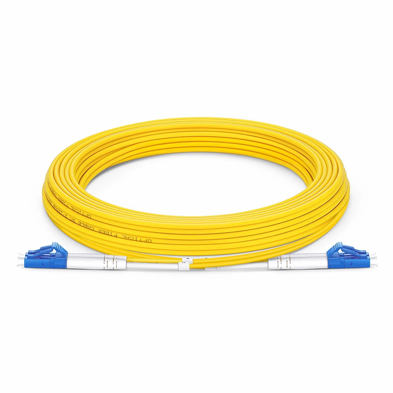 5m (16ft) Fiber Patch Cable, 2 Fibers, LC UPC Duplex to LC UPC Duplex, Single Mode (OS2), LSZH, 2.0mm, Tight-Buffered, Yellow