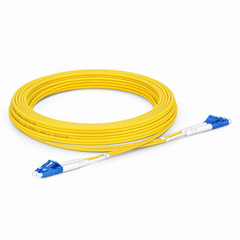 5m (16ft) Fiber Patch Cable, 2 Fibers, LC UPC Duplex to LC UPC Duplex, Single Mode (OS2), LSZH, 2.0mm, Tight-Buffered, Yellow