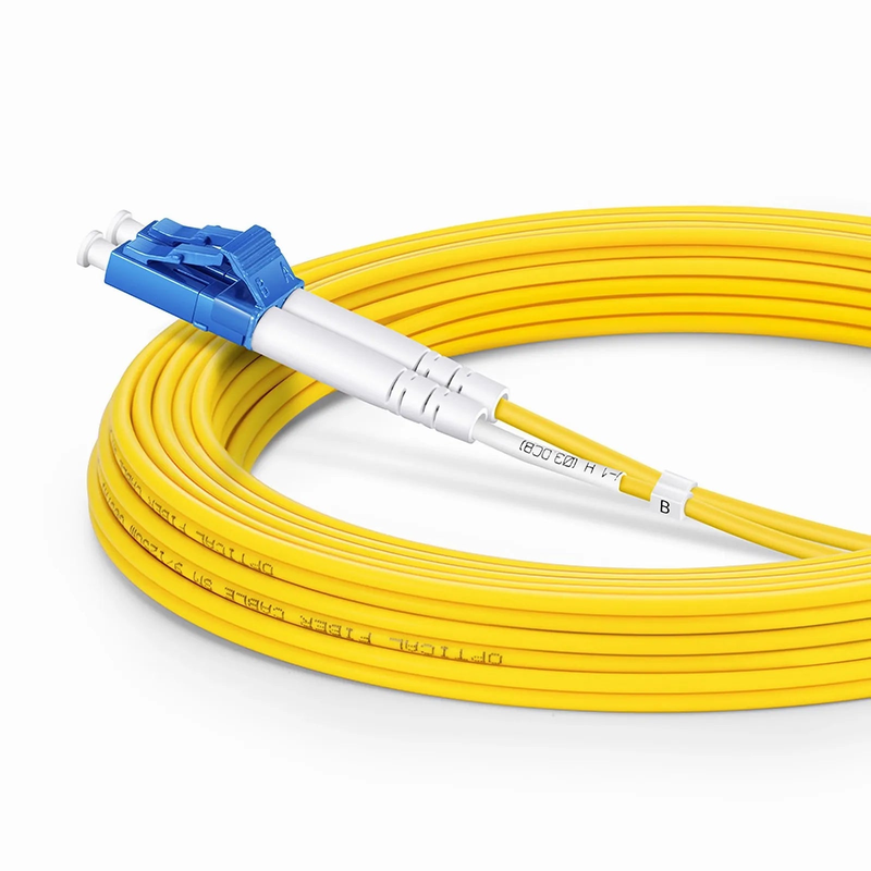 5m (16ft) Fiber Patch Cable, 2 Fibers, LC UPC Duplex to LC UPC Duplex, Single Mode (OS2), LSZH, 2.0mm, Tight-Buffered, Yellow