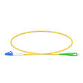 0.5m (1.6ft) Fiber Patch Cable, 1 Fiber, LC UPC Simplex to SC APC Simplex, Single Mode (OS2), Riser (OFNR), 2.0mm, Tight-Buffered, Yellow