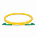 1m (3ft) Fiber Patch Cable, 2 Fibers, LC APC Duplex to LC APC Duplex, Single Mode (OS2), Riser (OFNR), 2.0mm, Tight-Buffered, Yellow