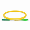 1m (3ft) Fiber Patch Cable, 2 Fibers, LC APC Duplex to SC APC Duplex, Single Mode (OS2), Riser (OFNR), 2.0mm, Tight-Buffered, Yellow
