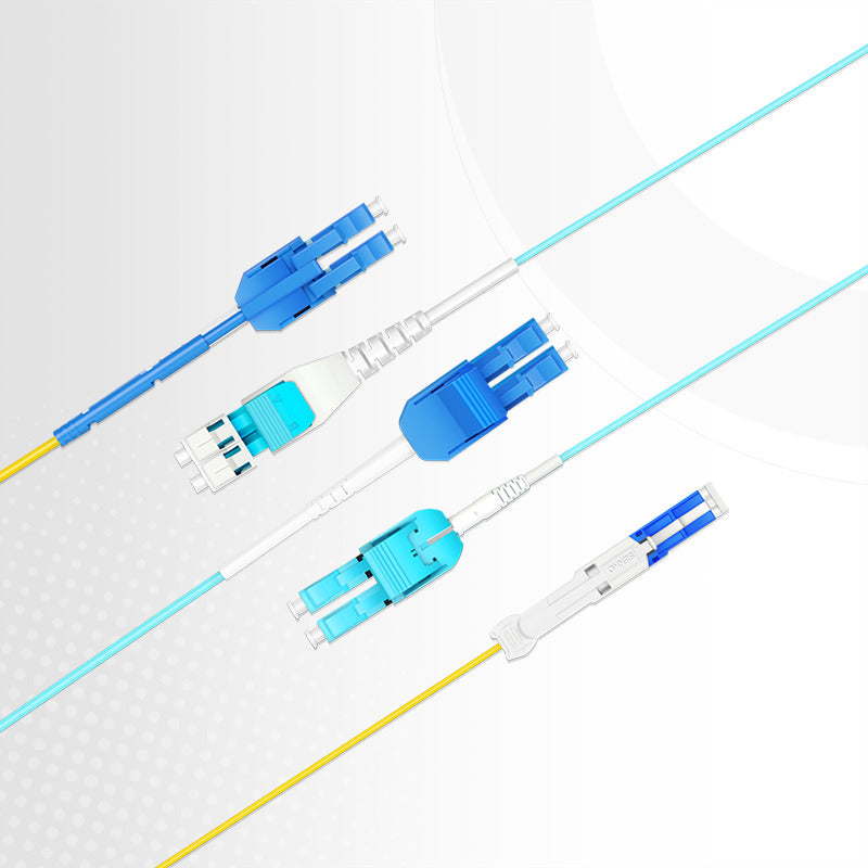 5m (16ft) Fiber Patch Cable, 2 Fibers, LC UPC Duplex to LC UPC Duplex Standard Clip Uniboot, Multimode (OM3), Riser (OFNR), 2.0mm, Aqua