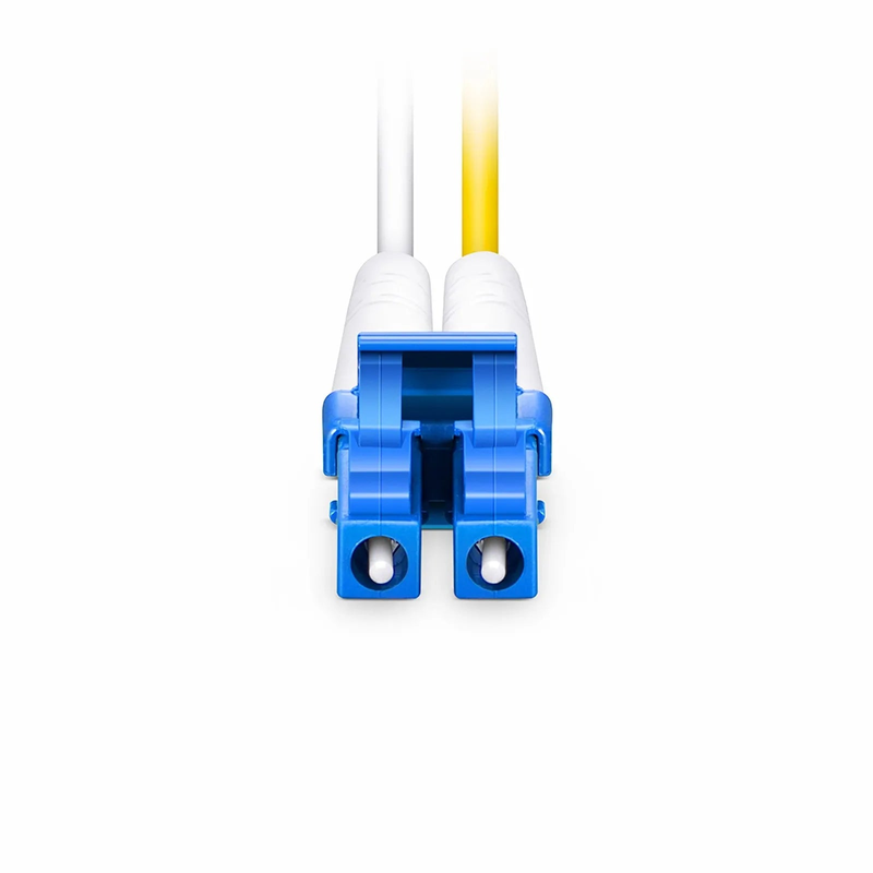 3m (10ft) Fiber Patch Cable, 2 Fibers, G.657.A2, LC UPC Duplex to LC UPC Duplex, Single Mode (OS2), Riser (OFNR), 2.0mm, Tight-Buffered, Yellow