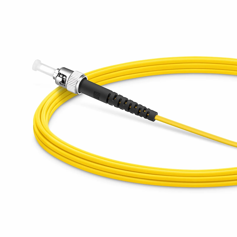 3m (10ft) Fiber Patch Cable, 1 Fiber, SC UPC Simplex to ST UPC Simplex, Single Mode (OS2), Riser (OFNR), 1.6mm, Tight-Buffered, Yellow