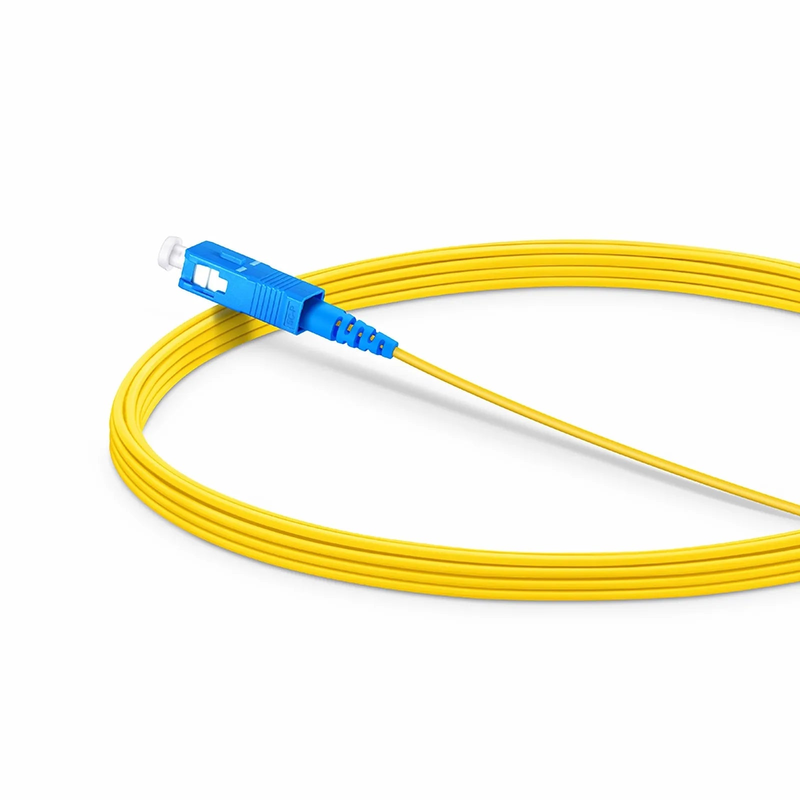 5m (16ft) Fiber Patch Cable, 1 Fiber, SC UPC Simplex to SC UPC Simplex, Single Mode (OS2), Riser (OFNR), 1.2mm, Tight-Buffered, Yellow