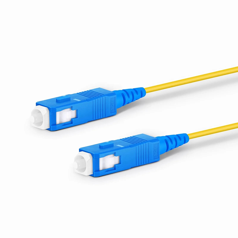 5m (16ft) Fiber Patch Cable, 1 Fiber, SC UPC Simplex to SC UPC Simplex, Single Mode (OS2), Riser (OFNR), 1.2mm, Tight-Buffered, Yellow