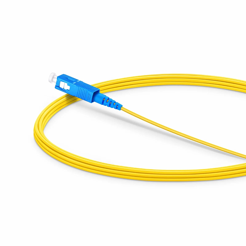 3m (10ft) Fiber Patch Cable, 1 Fiber, SC UPC Simplex to SC UPC Simplex, Single Mode (OS2), Riser (OFNR), 1.2mm, Tight-Buffered, Yellow