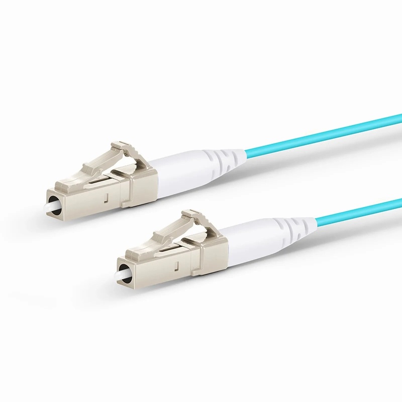 2m (7ft) Fiber Patch Cable, 1 Fiber, LC UPC Simplex to LC UPC Simplex, Multimode (OM4), LSZH, 1.2mm, Tight-Buffered, Aqua