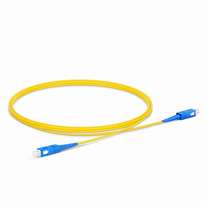 1m (3ft) Fiber Patch Cable, 1 Fiber, SC UPC Simplex to SC UPC Simplex, Single Mode (OS2), Riser (OFNR), 2.0mm, Tight-Buffered, Yellow