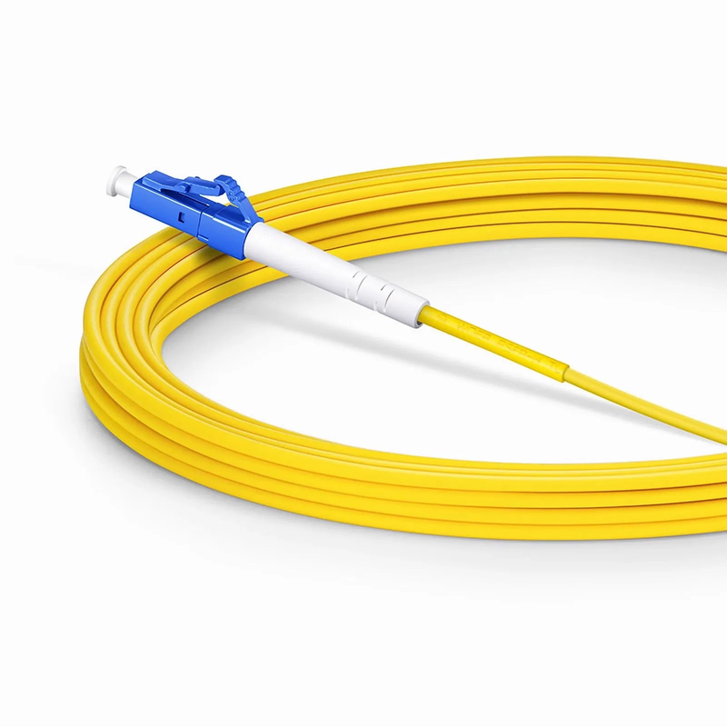 7m (23ft) Fiber Patch Cable, 1 Fiber, LC UPC Simplex to SC UPC Simplex, Single Mode (OS2), Riser (OFNR), 2.0mm, Tight-Buffered, Yellow