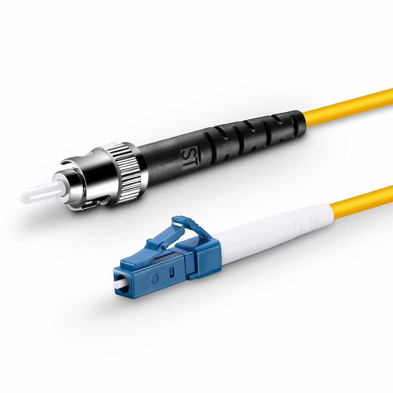1m (3ft) Fiber Patch Cable, 1 Fiber, LC UPC Simplex to ST UPC Simplex, Single Mode (OS2), Riser (OFNR), 2.0mm, Tight-Buffered, Yellow