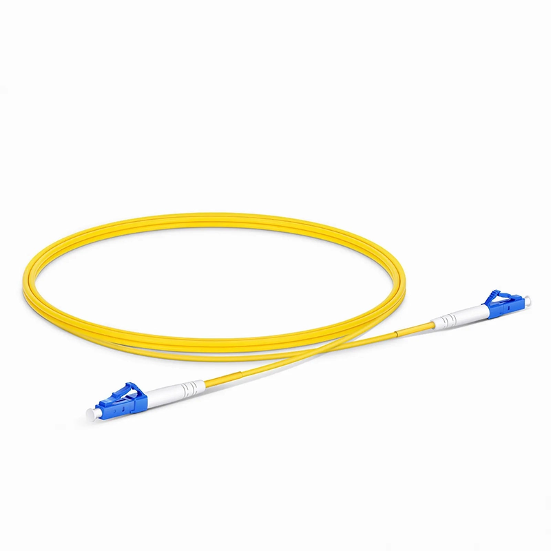 1m (3ft) Fiber Patch Cable, 1 Fiber, LC UPC Simplex to LC UPC Simplex, Single Mode (OS2), Riser (OFNR), 2.0mm, Tight-Buffered, Yellow