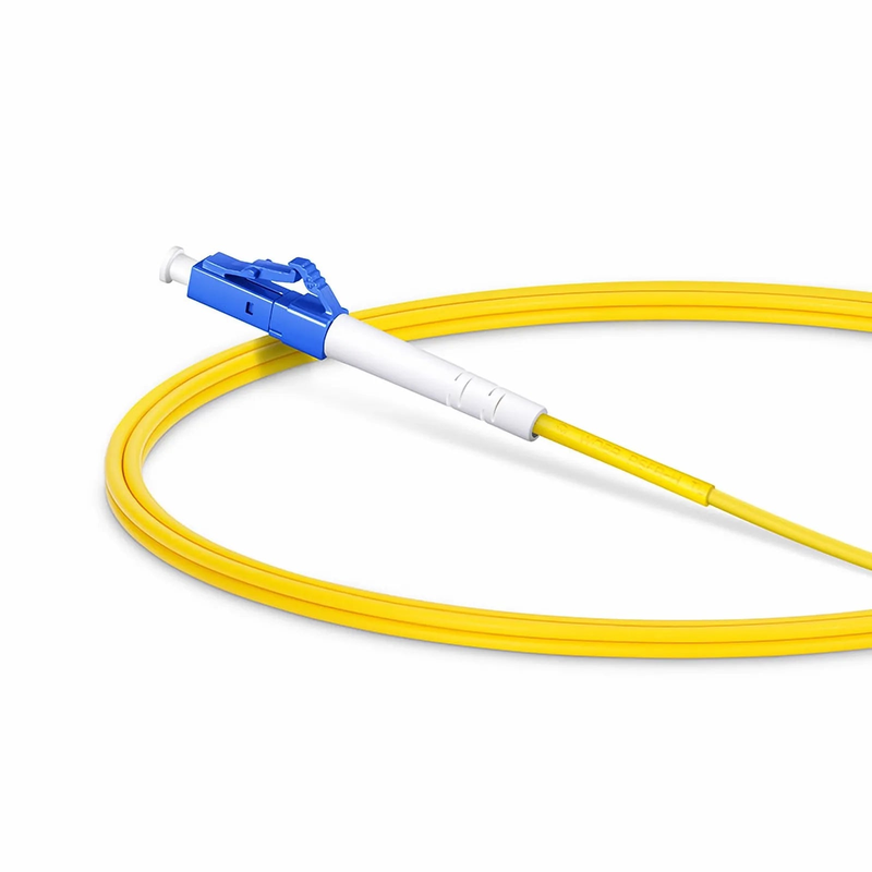 1m (3ft) Fiber Patch Cable, 1 Fiber, LC UPC Simplex to LC UPC Simplex, Single Mode (OS2), Riser (OFNR), 2.0mm, Tight-Buffered, Yellow