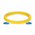 5m (16ft) Fiber Patch Cable, 2 Fibers, LC UPC Duplex to LC UPC Duplex Standard Clip Uniboot, Single Mode (OS2), Riser (OFNR), 2.0mm, Yellow