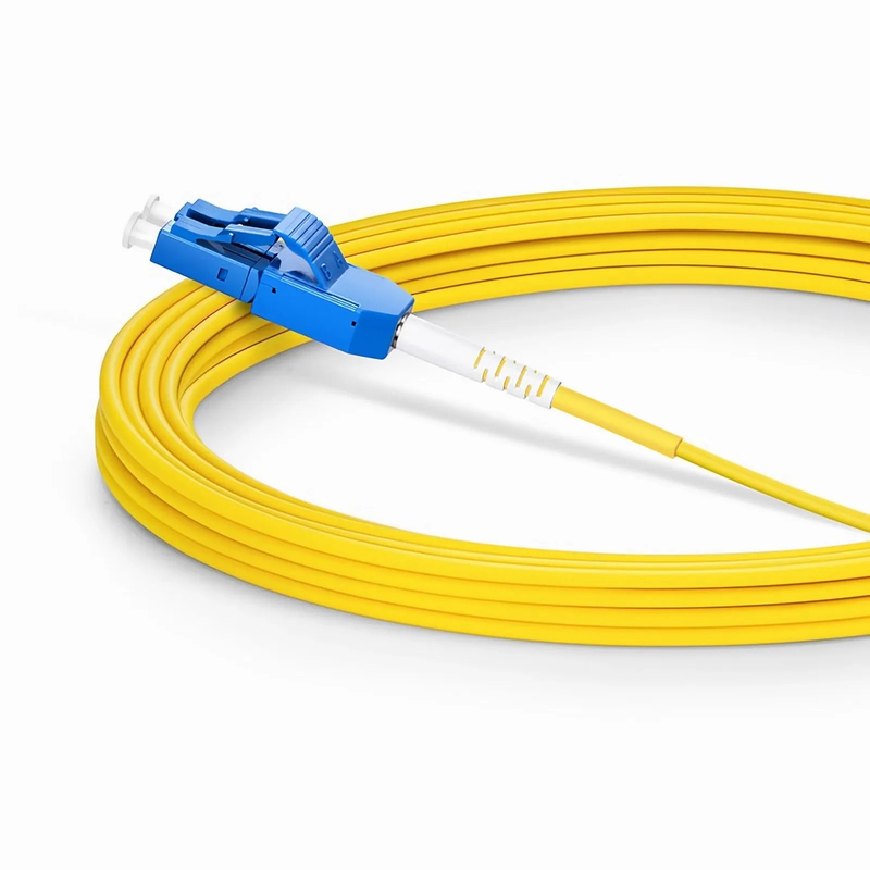 5m (16ft) Fiber Patch Cable, 2 Fibers, LC UPC Duplex to LC UPC Duplex Standard Clip Uniboot, Single Mode (OS2), Riser (OFNR), 2.0mm, Yellow