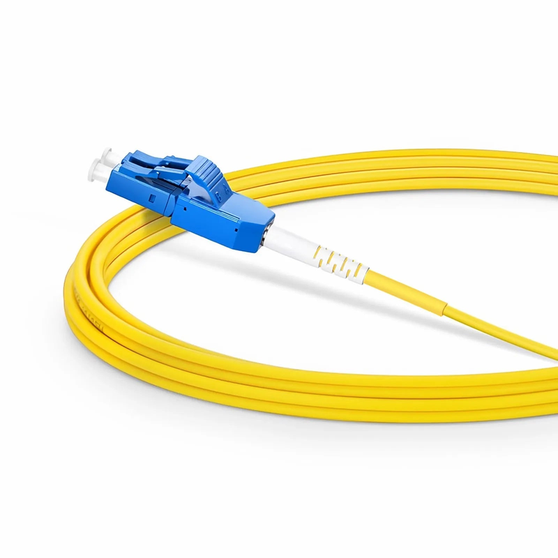 3m (10ft) Fiber Patch Cable, 2 Fibers, LC UPC Duplex to LC UPC Duplex Standard Clip Uniboot, Single Mode (OS2), Riser (OFNR), 2.0mm, Yellow