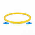 2m (7ft) Fiber Patch Cable, 2 Fibers, LC UPC Duplex to LC UPC Duplex Standard Clip Uniboot, Single Mode (OS2), Riser (OFNR), 2.0mm, Yellow