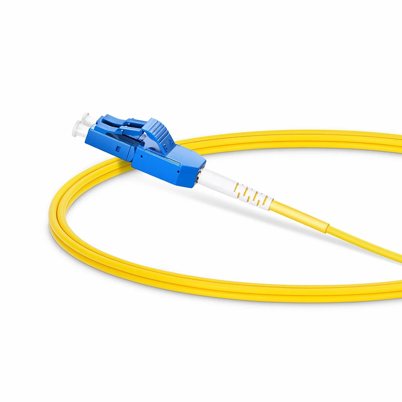 1m (3ft) Fiber Patch Cable, 2 Fibers, LC UPC Duplex to LC UPC Duplex Standard Clip Uniboot, Single Mode (OS2), Riser (OFNR), 2.0mm, Yellow