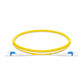 2m (7ft) Fiber Patch Cable, 2 Fibers, LC UPC Duplex to LC UPC Duplex Flat Clip Uniboot, Single Mode (OS2), Riser (OFNR), 1.6mm, Yellow