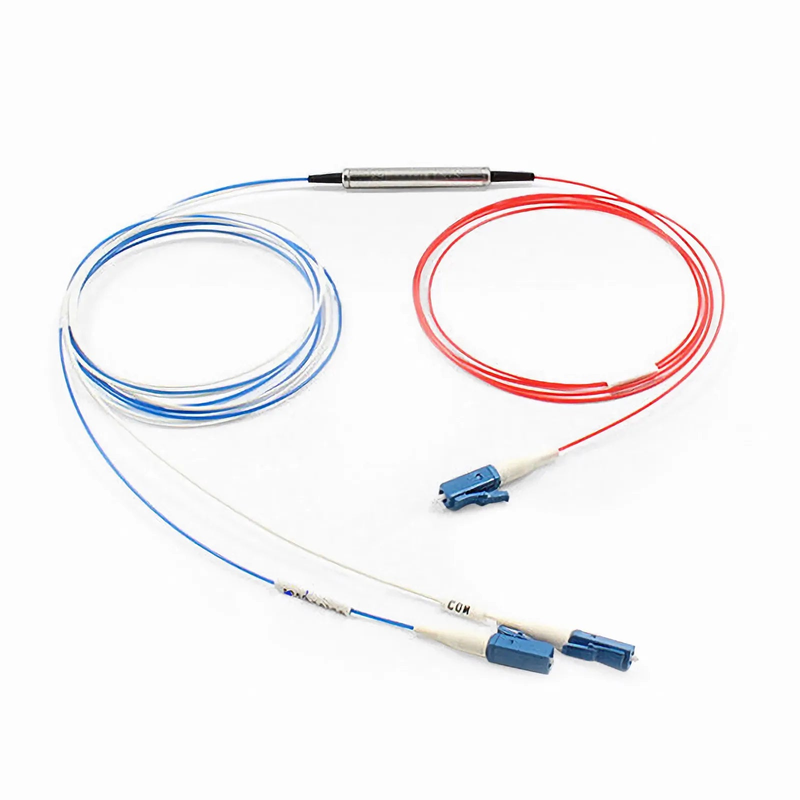 FSBR-1x2, Customized 1 x 2 Single Fiber DWDM Splitter Red/Blue C-band Filter