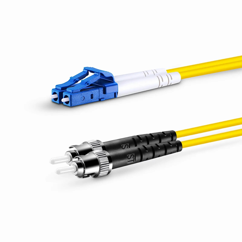 3m (10ft) Fiber Patch Cable, 2 Fibers, LC UPC Duplex to ST UPC, Single Mode (OS2), LSZH, 2.0mm, Tight-Buffered, Yellow