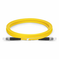 3m (10ft) Fiber Patch Cable, 2 Fibers, ST UPC to ST UPC, Single Mode (OS2), LSZH, 2.0mm, Tight-Buffered, Yellow