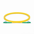2m (7ft) Fiber Patch Cable, 1 Fiber, LC APC Simplex to LC APC Simplex, Single Mode (OS2), Riser (OFNR), 2.0mm, Tight-Buffered, Yellow