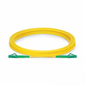 5m (16ft) Fiber Patch Cable, 1 Fiber, LC APC Simplex to LC APC Simplex, Single Mode (OS2), Riser (OFNR), 2.0mm, Tight-Buffered, Yellow