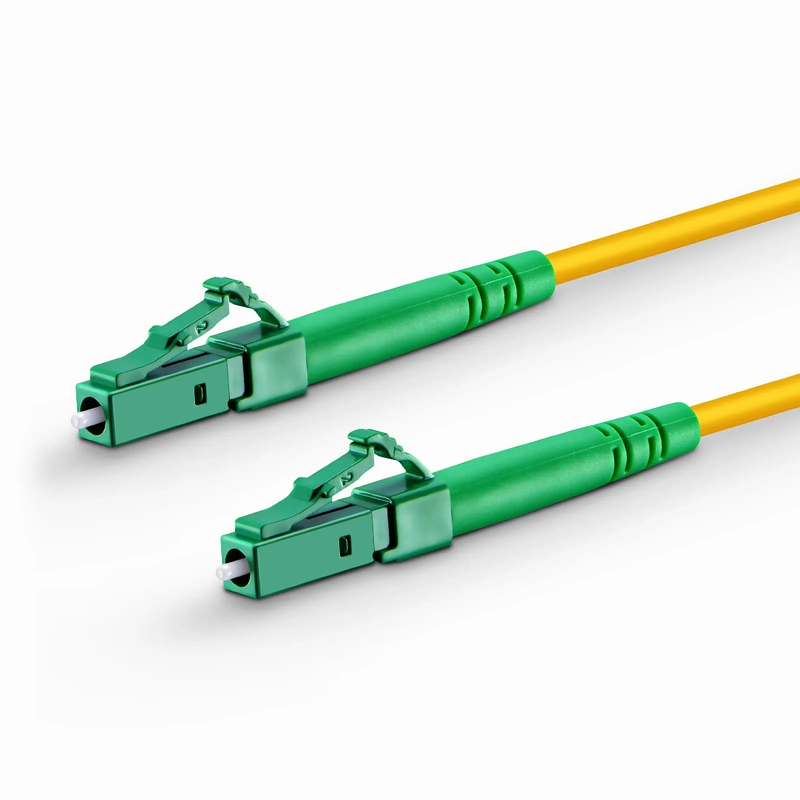 1m (3ft) Fiber Patch Cable, 1 Fiber, LC APC Simplex to LC APC Simplex, Single Mode (OS2), Riser (OFNR), 2.0mm, Tight-Buffered, Yellow, 10 Pcs/Pack