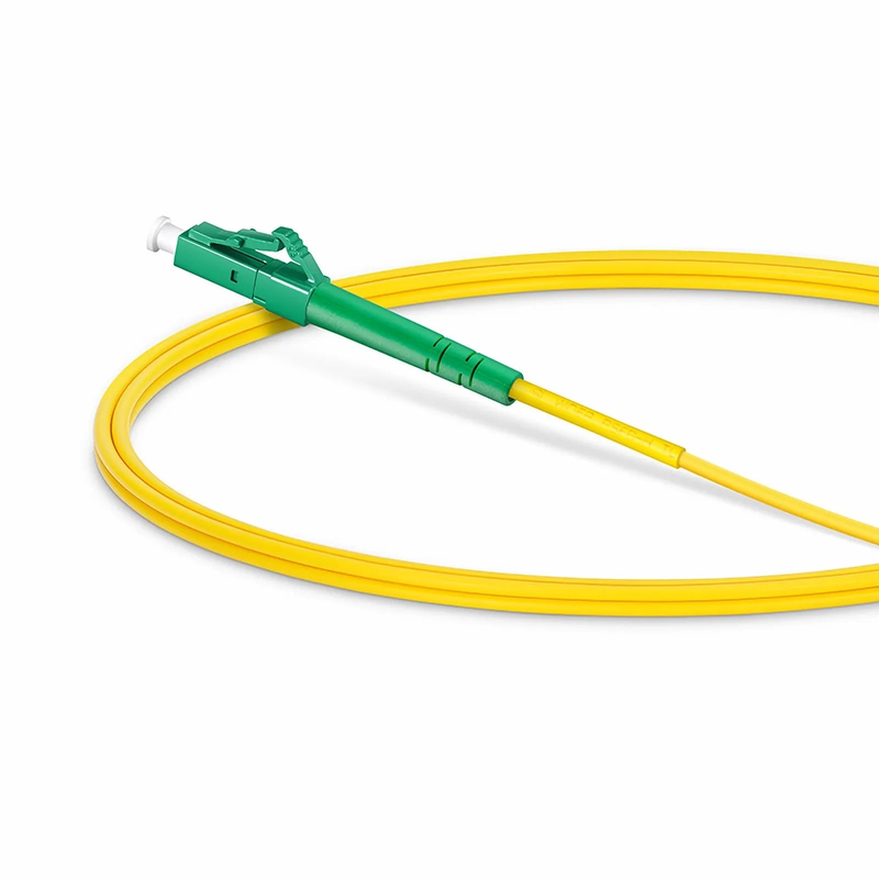 1m (3ft) Fiber Patch Cable, 1 Fiber, LC APC Simplex to FC APC Simplex, Single Mode (OS2), Riser (OFNR), 2.0mm, Tight-Buffered, Yellow
