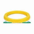 10m (33ft) Fiber Patch Cable, 1 Fiber, LC APC Simplex to LC APC Simplex, Single Mode (OS2), Riser (OFNR), 2.0mm, Tight-Buffered, Yellow