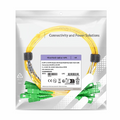1m (3ft) Fiber Patch Cable, 1 Fiber, SC APC Simplex to SC APC Simplex, Single Mode (OS2), Riser (OFNR), 2.0mm, Tight-Buffered, Yellow, 10 Pcs/Pack