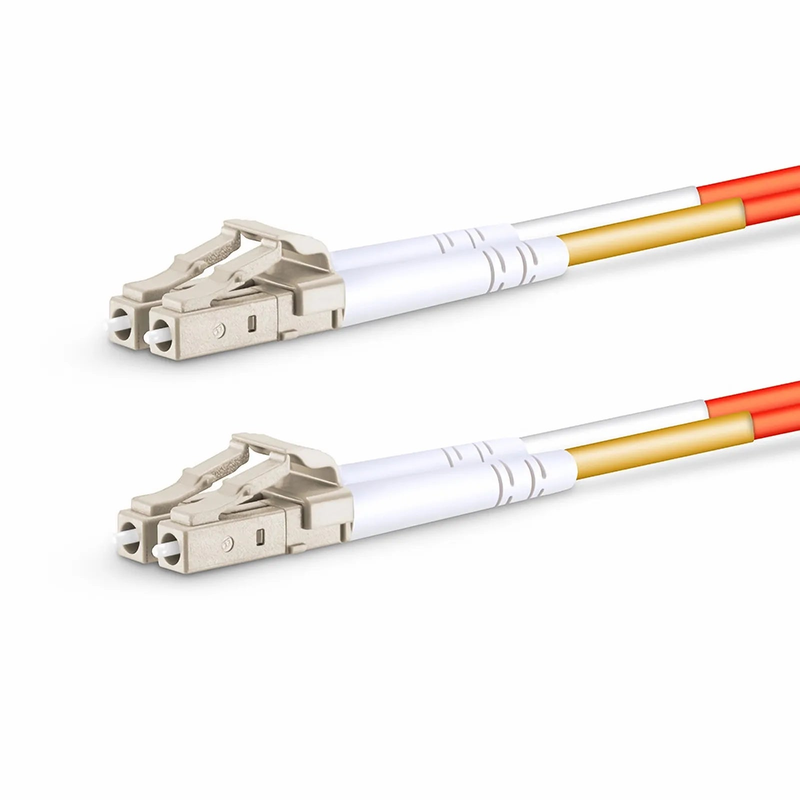 5m (16ft) Fiber Patch Cable, 2 Fibers, G.651, LC UPC Duplex to LC UPC Duplex, Multimode (OM1), Riser (OFNR), 2.0mm, Tight-Buffered, Orange
