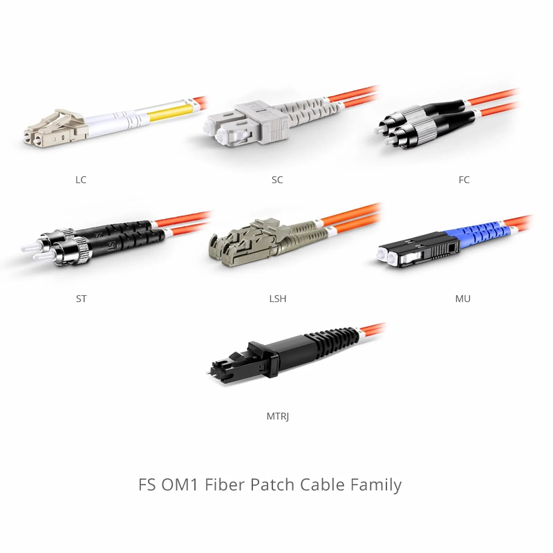 5m (16ft) Fiber Patch Cable, 2 Fibers, G.651, LC UPC Duplex to LC UPC Duplex, Multimode (OM1), Riser (OFNR), 2.0mm, Tight-Buffered, Orange