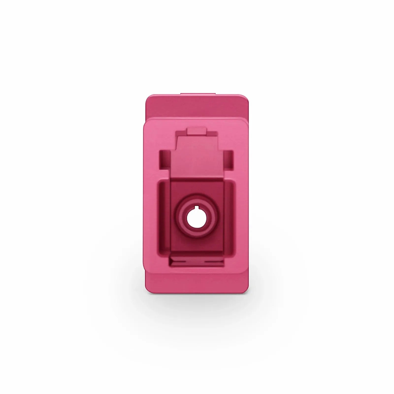 LC/UPC to LC/UPC Simplex OM4 Multimode Plastic Fiber Optic Adapter/Coupler without Flange, Violet
