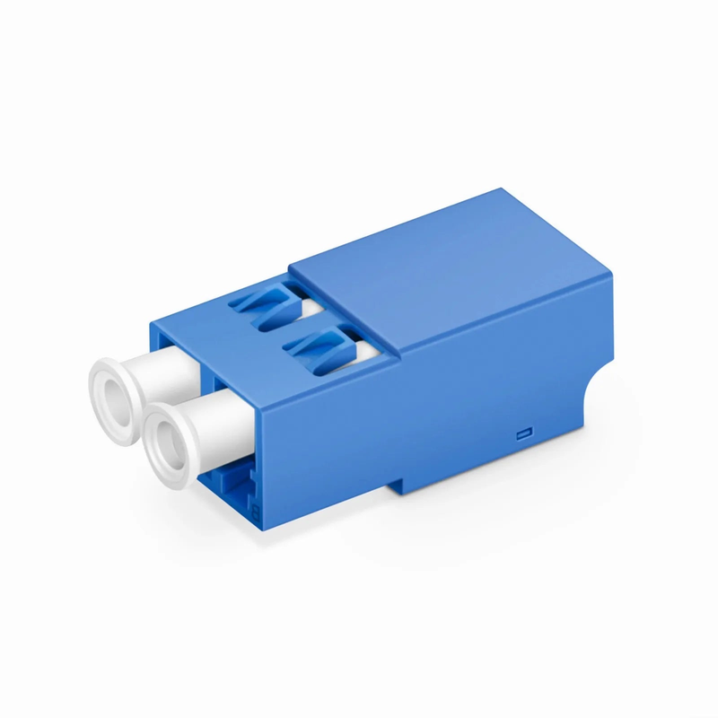 LC/UPC to LC/UPC Duplex OS2 Single Mode Shuttered Fiber Optic Adapter/Coupler without Flange