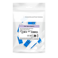 LC/UPC to LC/UPC Quad OS2 Single Mode Plastic Fiber Optic Adapter/Coupler with Flange, 10Pcs/Pack