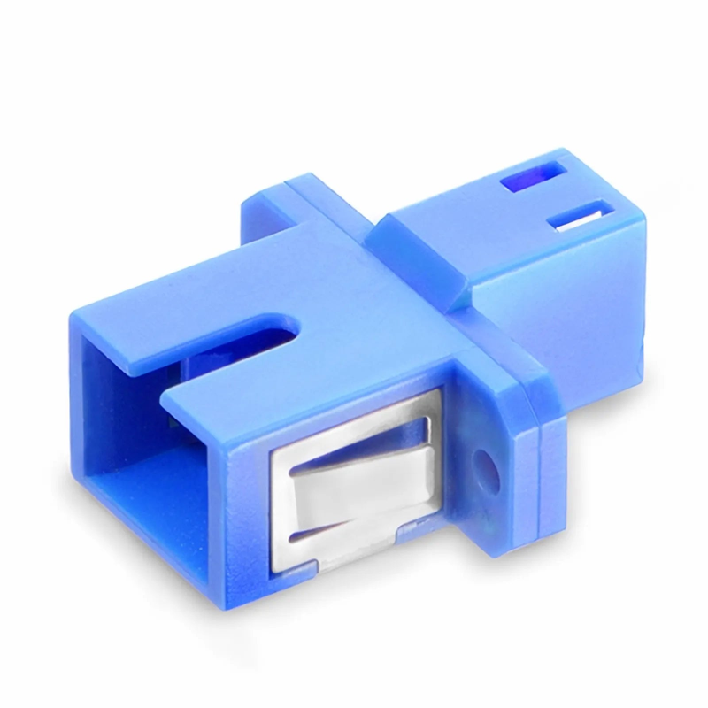 LC/UPC Female to SC/UPC Female Hybrid Simplex OS2 Single Mode Plastic Fiber Optic Adapter/Coupler with Flange
