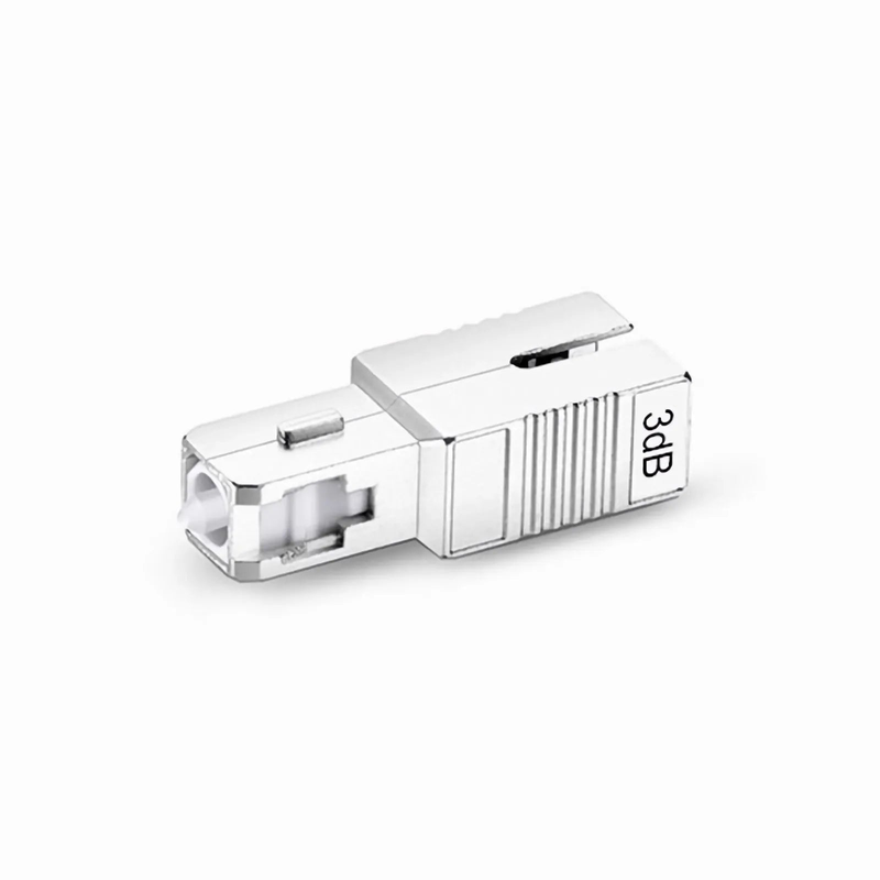 SC/APC Singlemode Fixed Fiber Optic Attenuator, Male-Female, 3dB (10pcs/Pack)