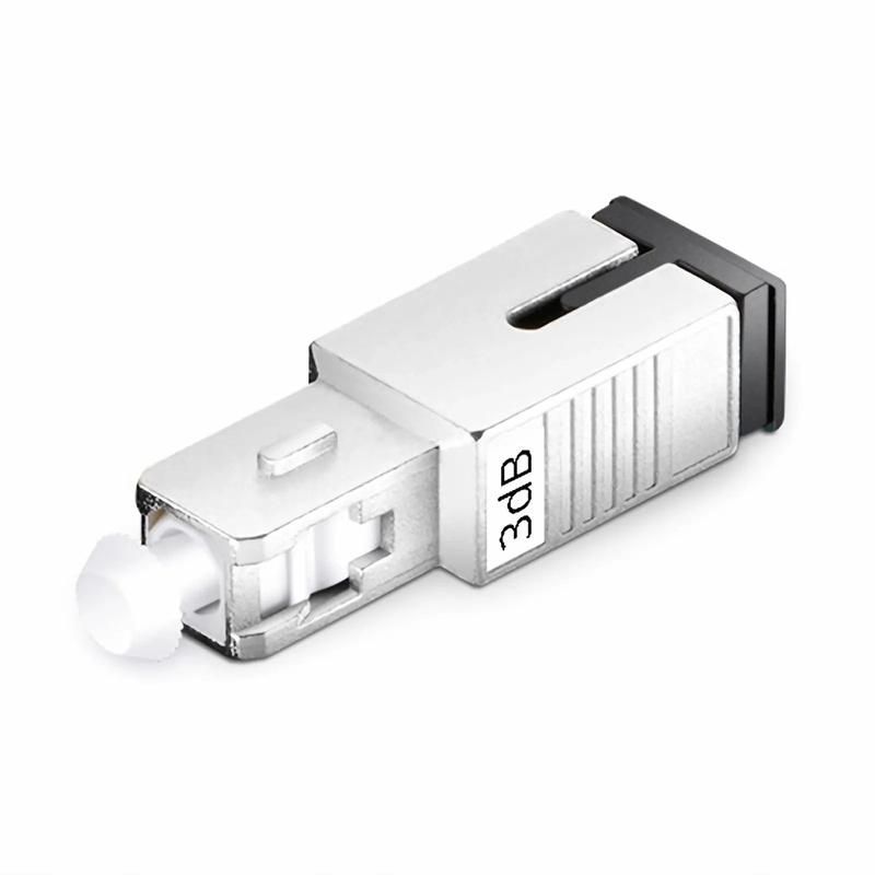 SC/UPC Singlemode Fixed Fiber Optic Attenuator, Male-Female, 3dB (10pcs/Pack)