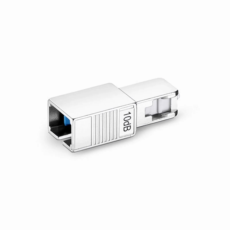 SC/UPC Singlemode Fixed Fiber Optic Attenuator, Male-Female, 10dB (10pcs/Pack)