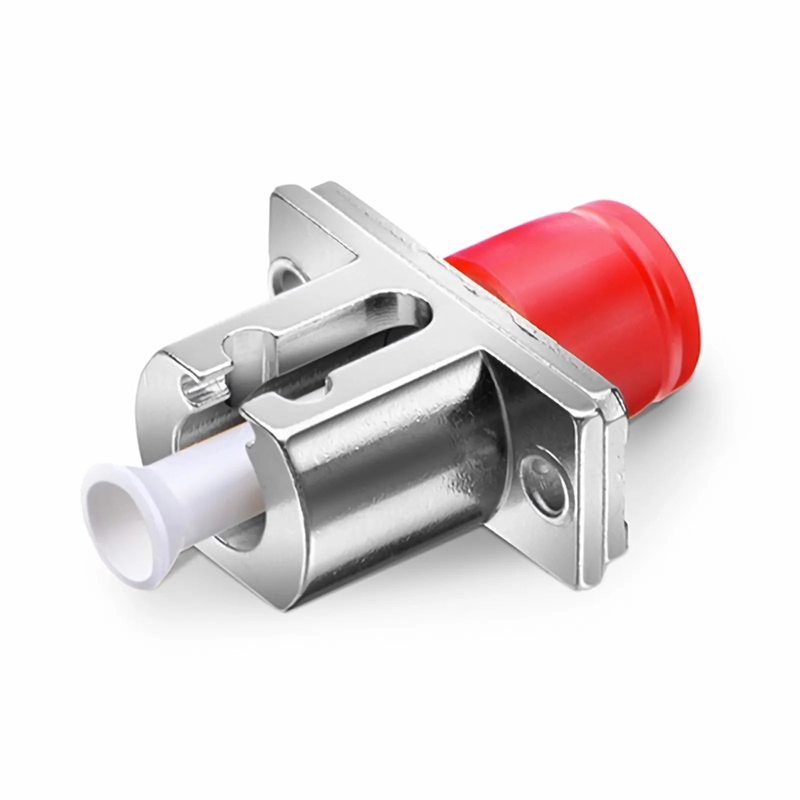 FC/UPC Female to LC/UPC Female Hybrid Simplex Single Mode/Multimode Metal Fiber Optic Adapter/Coupler with Flange
