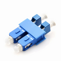 LC/UPC Female to SC/UPC Male Hybrid Duplex OS2 Single Mode Plastic Fiber Optic Adapter/Coupler without Flange